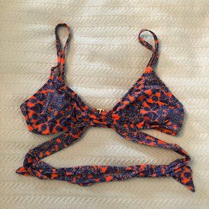 multicolored medallion bikini top
